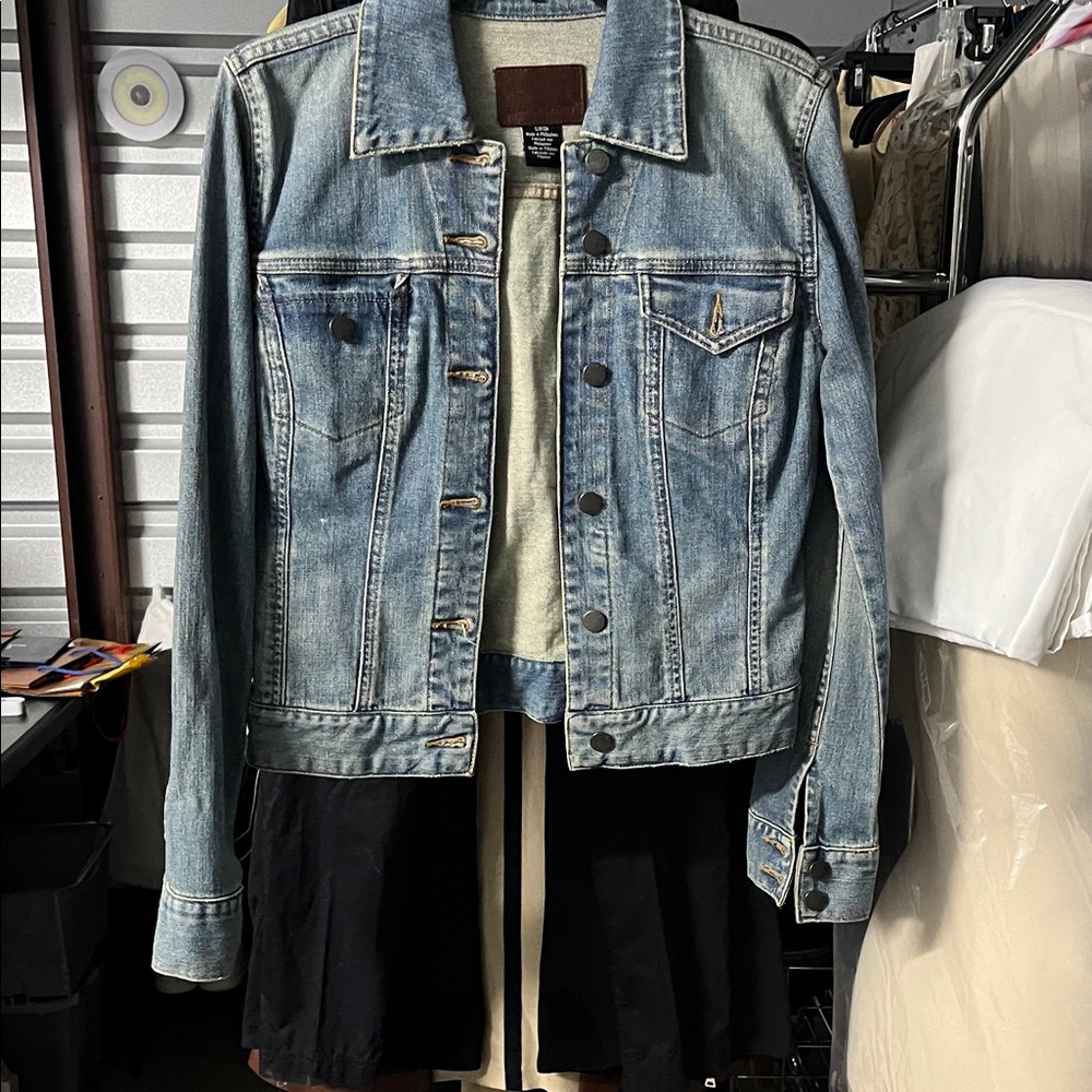Calvin Klein Jeans Denim Jacket with Brown Patch